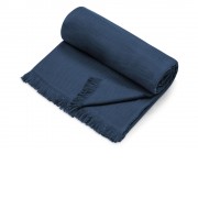 Плед Lina133x180 см., 100% хлопок, синий