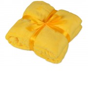 Плед мягкий флисовый Fancy, желтый