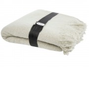 Мохеровый плед из вторичного ПЭТ Ivy, светло-серый