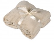 Плед мягкий флисовый Fancy, бежевый