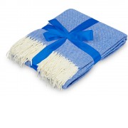 Акриловый плед Dapple 160x210 см, синий