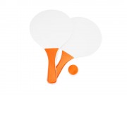 Набор FEROE для игры на пляже (2 ракетки и мячик), белый/оранжевый