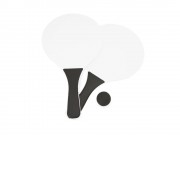 Набор FEROE для игры на пляже (2 ракетки и мячик), белый/черный