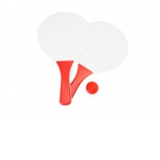 Набор FEROE для игры на пляже (2 ракетки и мячик), белый/красный