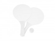 Набор FEROE для игры на пляже (2 ракетки и мячик), белый