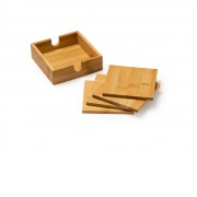 Набор бамбуковых подставок ALGOR, 4 шт, натуральный