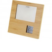 Бамбуковая фоторамка Sasa с метеостанцией, натуральный