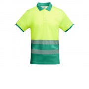 Рубашка поло Atrio мужская, лиственный/неоновый желтый