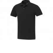 Emerald поло унисекс с коротким рукавом из переработанных материалов Aware™. - Черный