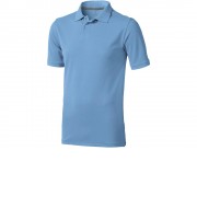 Calgary мужская футболка-поло с коротким рукавом, голубой