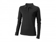 Рубашка поло Oakville женская с длинным рукавом, антрацит
