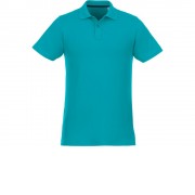 Мужское поло Helios с коротким рукавом, аква