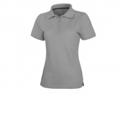 Calgary женская футболка-поло с коротким рукавом, серый меланж