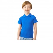 Рубашка поло First детская, кл. синий
