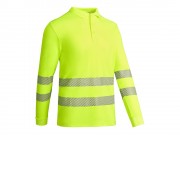 Рубашка поло с длинным рукавом Atrio мужская, неоновый желтый
