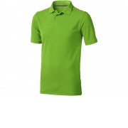 Calgary мужская футболка-поло с коротким рукавом, зеленое яблоко