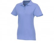 Женское поло Helios с коротким рукавом, светло-синий