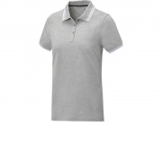 Amarago Женское поло с коротким рукавом и контрастной отделкой, серый яркий