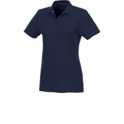 Женское поло Helios с коротким рукавом, темно-синий
