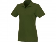 Женское поло Helios с коротким рукавом, зеленый армейский