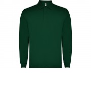 Рубашка поло Carpe мужская с длинным рукавом, бутылочный зеленый