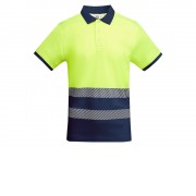 Рубашка поло Atrio мужская, нэйви/неоновый желтый