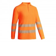Рубашка поло с длинным рукавом Atrio мужская, неоновый оранжевый