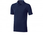 Calgary мужская футболка-поло с коротким рукавом, темно-синий