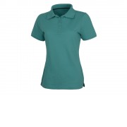 Calgary женская футболка-поло с коротким рукавом, аква