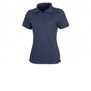 Calgary женская футболка-поло с коротким рукавом, темно-синий