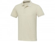 Emerald поло унисекс с коротким рукавом из переработанных материалов Aware™. - Бежевый