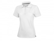 Calgary женская футболка-поло с коротким рукавом, белый