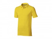 Calgary мужская футболка-поло с коротким рукавом, желтый