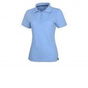 Calgary женская футболка-поло с коротким рукавом, голубой