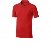 Calgary мужская футболка-поло с коротким рукавом, красный