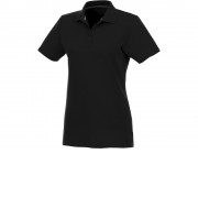 Женское поло Helios с коротким рукавом, черный