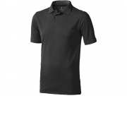 Calgary мужская футболка-поло с коротким рукавом, антрацит
