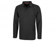 Рубашка поло Point мужская с длинным рукавом, черный