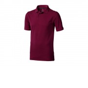 Calgary мужская футболка-поло с коротким рукавом, бургунди