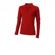 Рубашка поло Oakville женская с длинным рукавом, красный