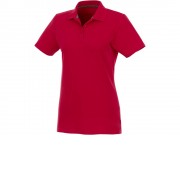 Женское поло Helios с коротким рукавом, красный
