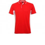 Рубашка поло Montmelo мужская с длинным рукавом, красный/белый