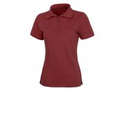 Calgary женская футболка-поло с коротким рукавом, бургунди