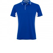 Рубашка поло Montmelo мужская с длинным рукавом, королевский синий/белый