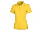 Calgary женская футболка-поло с коротким рукавом, желтый