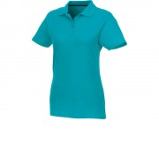 Женское поло Helios с коротким рукавом, аква