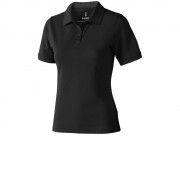 Calgary женская футболка-поло с коротким рукавом, антрацит