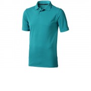 Calgary мужская футболка-поло с коротким рукавом, аква