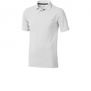 Calgary мужская футболка-поло с коротким рукавом, белый