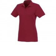 Женское поло Helios с коротким рукавом, бургунди